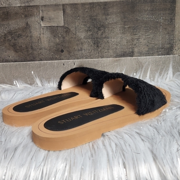 NWOB Stuart Weitzman Cammy Shearling-Strap Slide Sandals | 8.0 - Picture 4 of 10